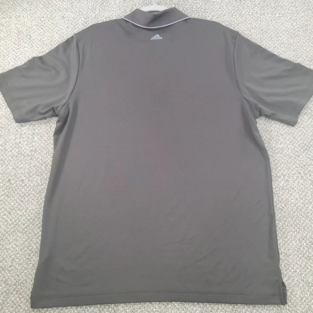 Adidas Puremotion Golf Polo Shirt Mens Large Black Cougar Logo Short Sleeve L
